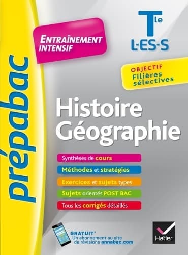 Histoire-géographie Terminale L, ES, S. Entraînement intensif - Géraldine Demagny