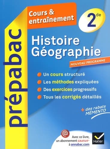 Histoire-géographie Seconde. Cours & entraînement - Elisabeth Brisson