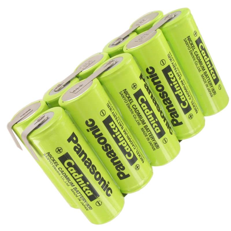 Sanyo KR-7000F AkCuPack NiCd NiCd Cadnica 12 volts, 7000mAh Bloc 2 x 5 côte à côte